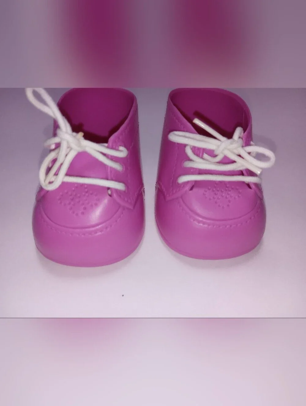 Vintage Cabbage Patch Kids Doll Pink Lace Up Shoes w/ Socks CPK